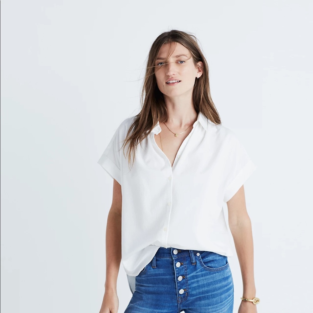 Madewell Central Shirt in White